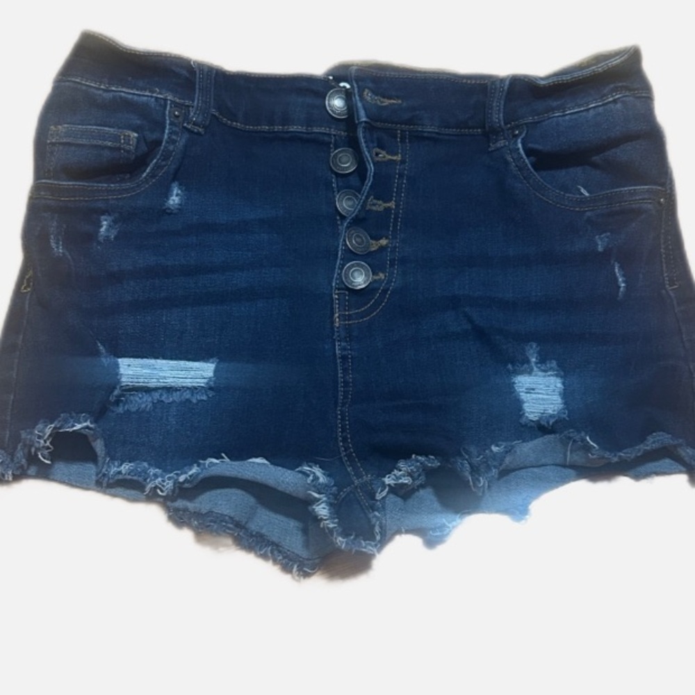 Trendy Distressed Denim Women's Shorts